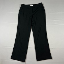 Calvin Klein Dress Pant Women 29 Black Stretch Mid Rise Straight Leg Formal Wear