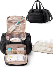 Marscamd Quilted Breast Pump Bag Compatible with Spectra S1 and S2, Pumping Bag