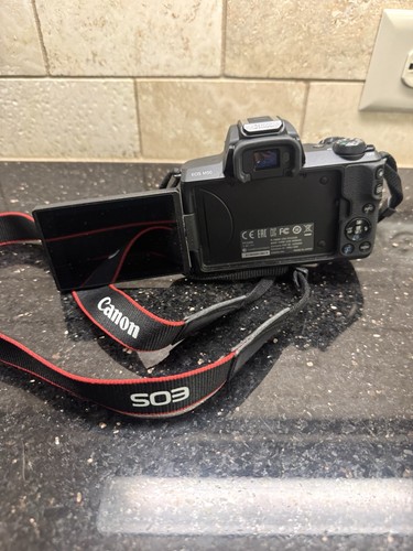 Canon EOS M50 Mirrorless Camera 24.1MP Wi-Fi Black w/ Canon 15-45mm Lens