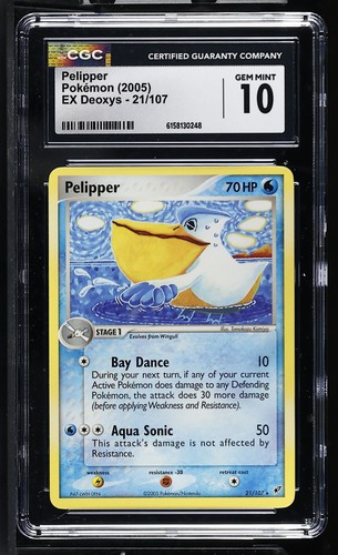 Pelipper graded CGC 10 for sale on eBay