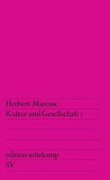 Kultur Und Gesellschaft I.Bd.1 | Herbert Marcuse | Taschenbuch | 179 S. | 1999