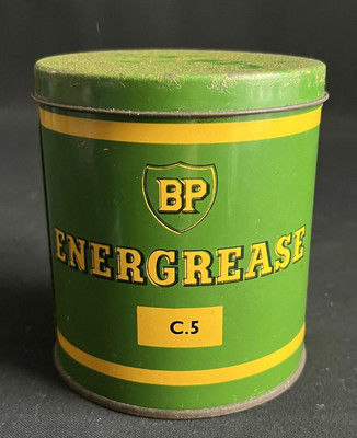 BP C5 ENERGREASE VINTAGE FETTDOSE GARAGE WERKSTATT NABE SCHMIERUNG DISPLAY ZINN