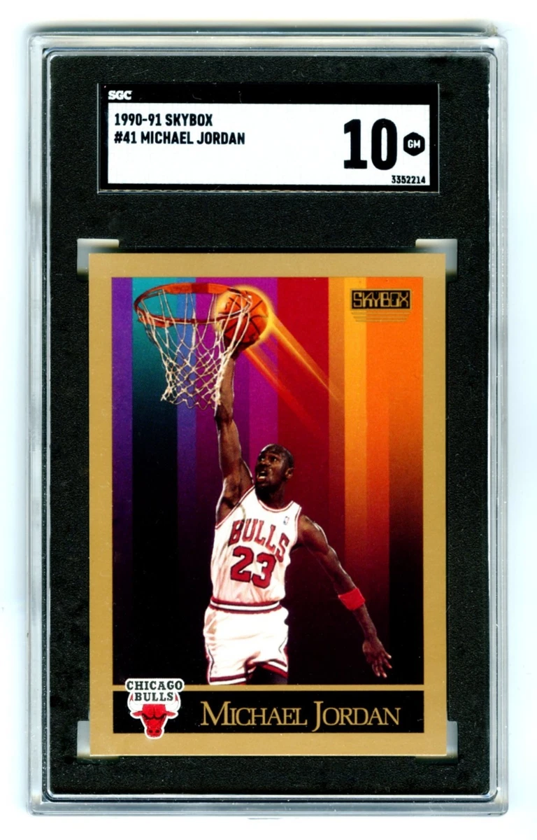 Michael Jordan Basketball Grade 10 1990-91 Season Sports Trading