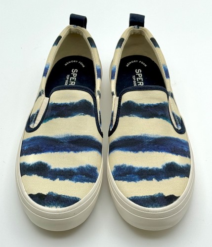 Zapatilla deportiva Sperry Top Siders Crest Twin Gore para mujer talla 7,5 M crema/azul tie dye - Imagen 3 de 10