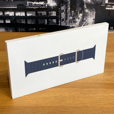 Apple Watch Strap 49mm Blue Ocean Band One Size Titanium Buckle Ultra  Original UK