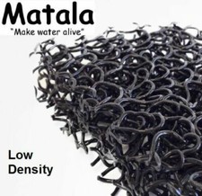Black Matala Pond Filter Mat 10"x 24" Low Density Coarse Water Filtration Media