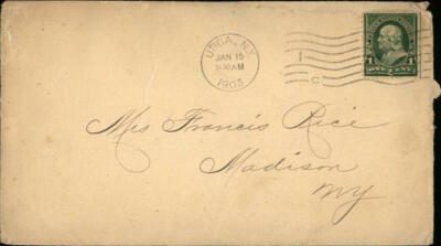 1903 Madison New York (NY) Envelope Francis Rice