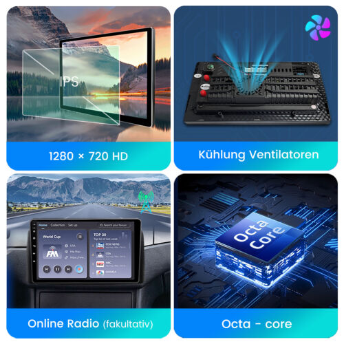Für Mercedes Benz E-Klasse W219 W211 GPS Nav 9'' Android 13 Autoradio BT Carplay - Bild 6 von 14