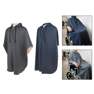 Warm rollstuhl kapuzen capes ponchos universal bein rücken schutz