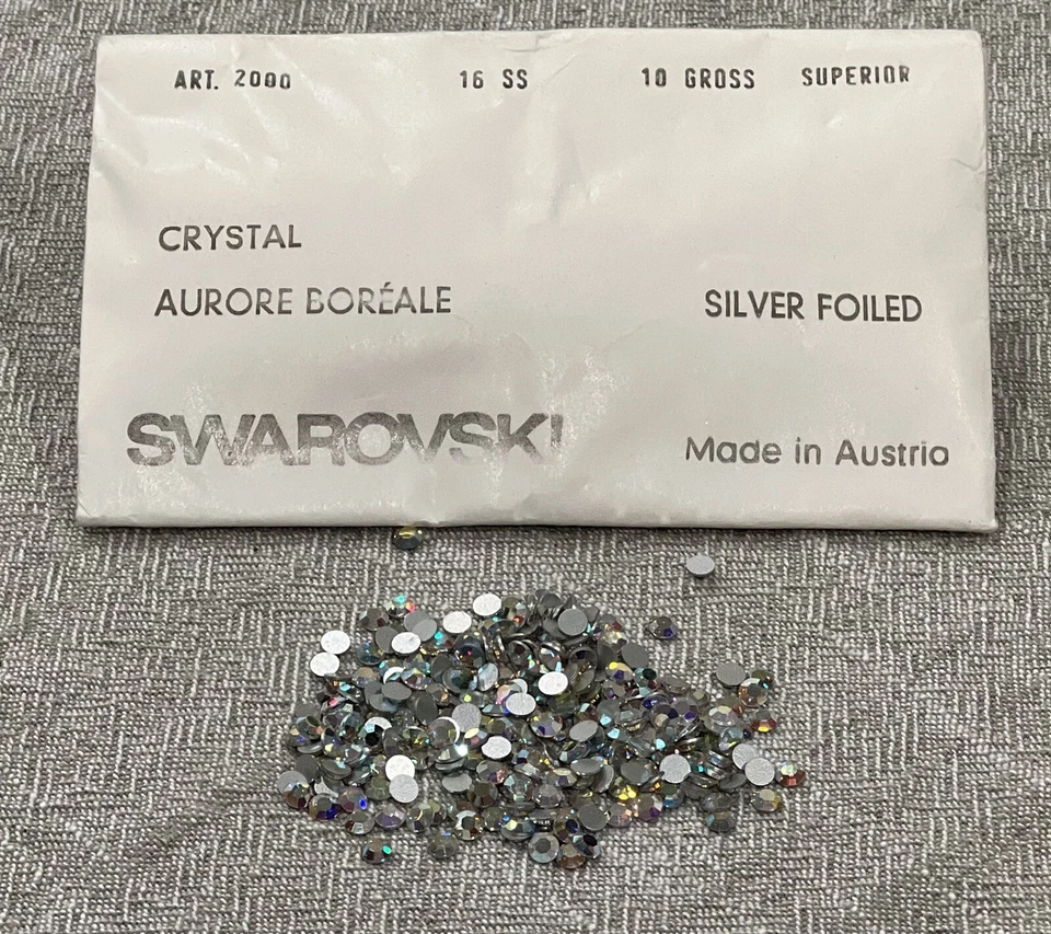 Swarovski Crystal Aurore Boréale 16SS Art2000 Superior Silver Foil, 48pcs 1/3 gr - Image 2 of 4