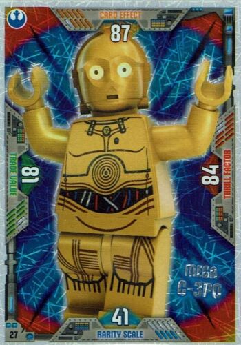 LEGO Star Wars Series 2 Trading Cards Card Number 27 Mega C-3PO - Picture 1 of 1