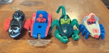 McDonalds Spider-Man Venom Scorpion Car Lot Marvel 1990's Happy Meal Vintage