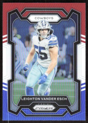 2023 716E Panini Prizm RED WHITE BLUE PRIZM Leighton Vander Esch Dallas Cowboys