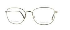 Giorgio Armani GA864 VZH Brown Matte Round Slim Metal Eyeglasses Frame 52-18-145