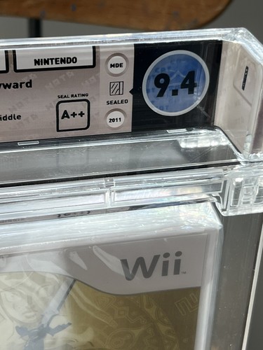 WATA GRADED 9.4 A++ THE LEGEND OF ZELDA SKYWARD SWORD NINTENDO Wii VIDEO GAME - Picture 9 of 9