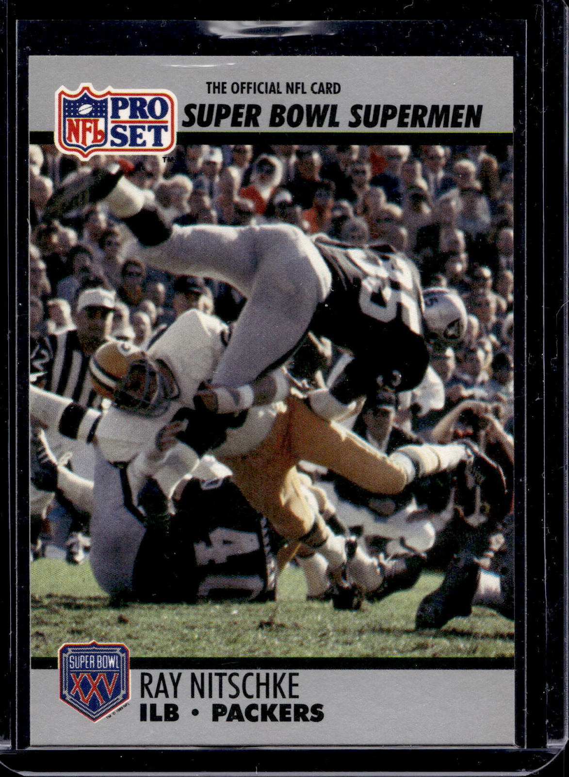 1990-91 Pro Set Super Bowl XXV Silver Anniversary Commemorative #92 Ray Nitschke