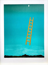 Georgia O'Keeffe ESCALERA A LA LUNA 1958 Litografía, Cosmología, Cultura Pueblo