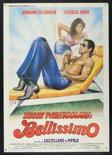 SEGNI PARTICOLARI BELLISSIMO Celentano CASARO ART POSTER 1a ed. MANIFESTO 2F