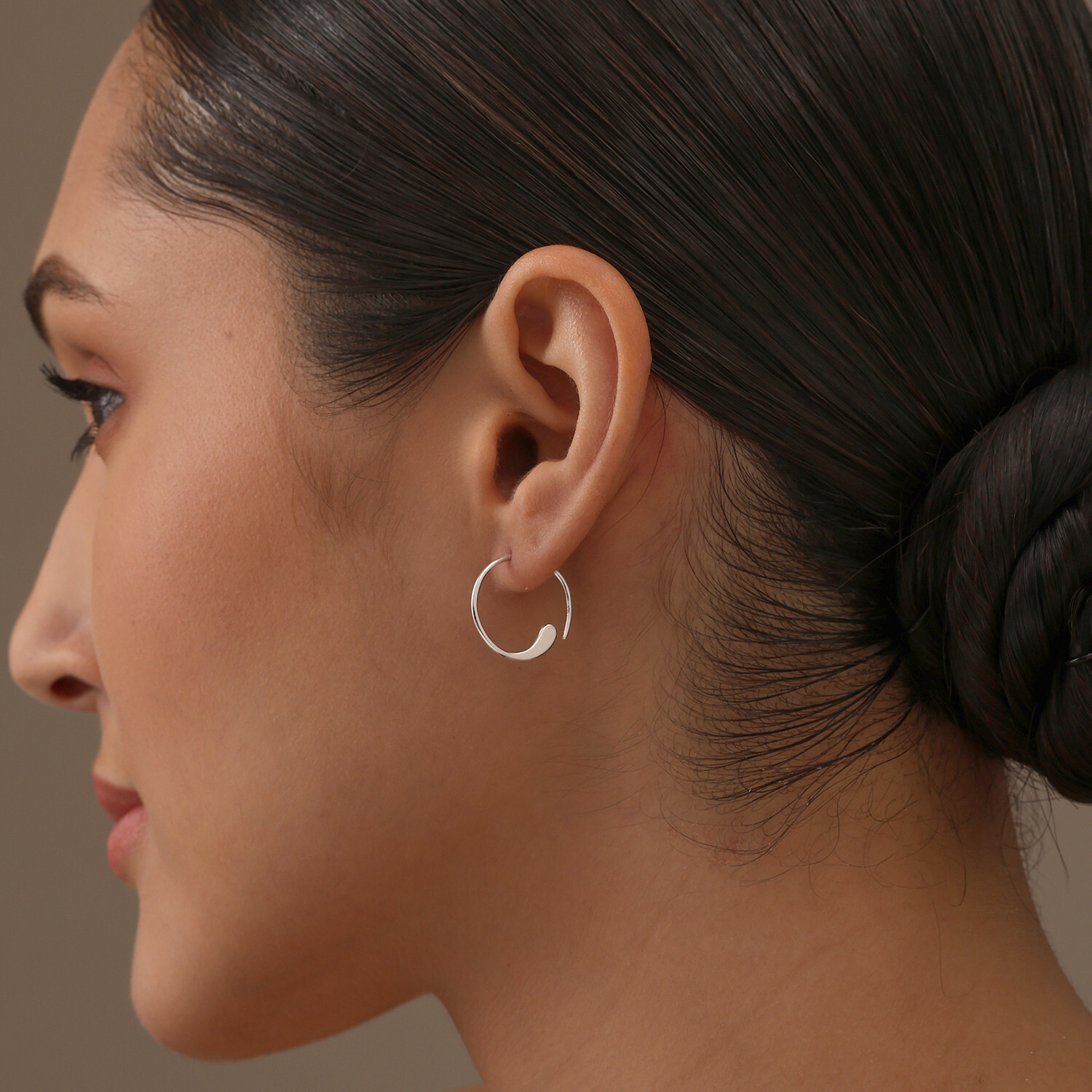 LeCalla 925 Sterling Silver Wire Threader Earring for Women and Girls