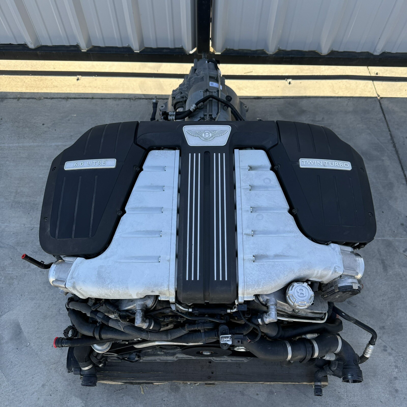 14-18 Bentley Flying Spur W12 Twin Turbo Complete Engine With Transmission OEM