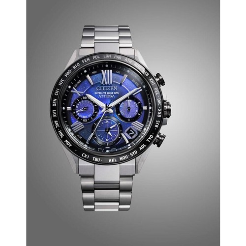 CITIZEN ATTESA CC4075-50L ACT Line UNITE with BLUE Eco Drive GPS Men's Watch - Picture 4 of 9