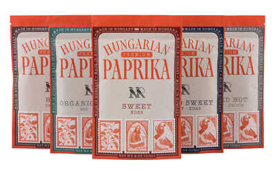 Premium Hungarian Paprika Powder (4 oz) by MEROPS  - Non-GMO - Vibrant Red Color