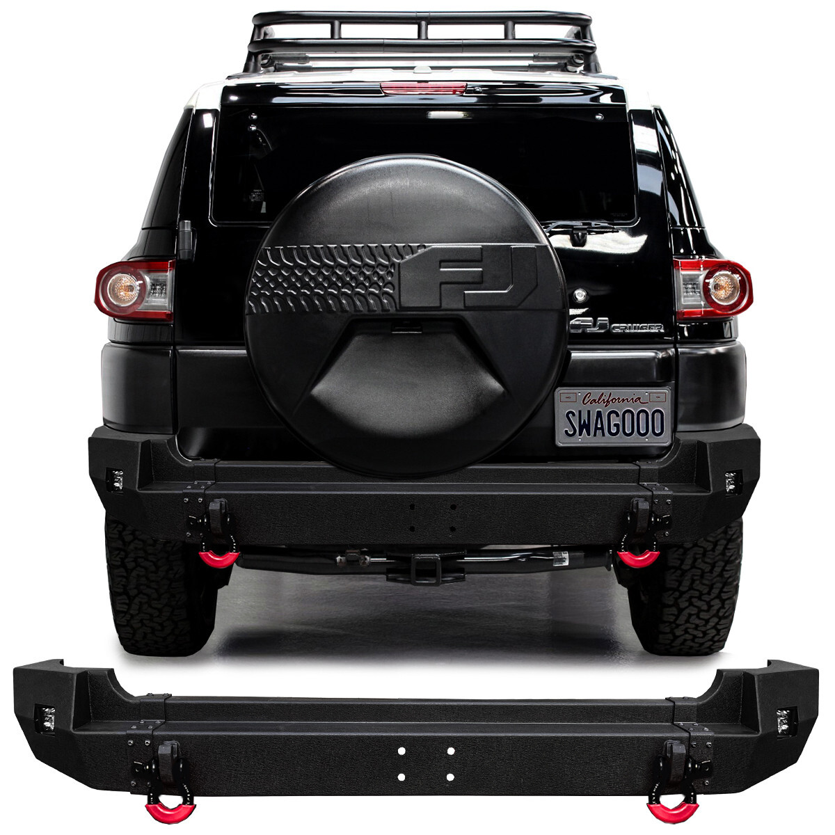 Vijay For 2007-2014 Toyota FJ Cruiser Rear Bumper With LED