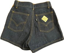 NOS Vintage 70's Levis BLUE TAB Hi-Rise Shorts Pin-Up NWT Workwear Woman  s Denim