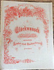 Large Letterhead 27cm x 21cm 1894 Congratulations Respect in Childlike Love