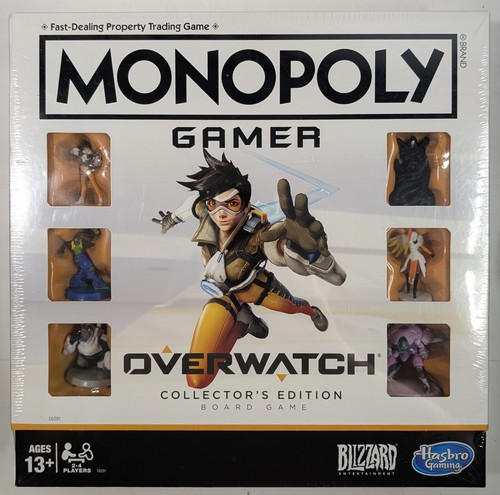 Monopoly Gamer Overwatch Collector's Edition Game Hasbo Sealed New