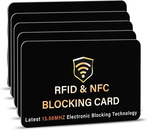 Saitech IT 5 Pack RFID Blocking Card, One Card Protects Entire Wallet Purse, NFC - Picture 10 of 12