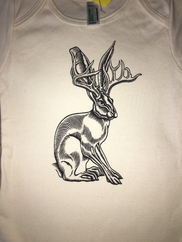 NEW 12 18 months Jackalope ORGANIC COTTON TEXAS Baby BODYSUIT BUNNY - Picture 4 of 7
