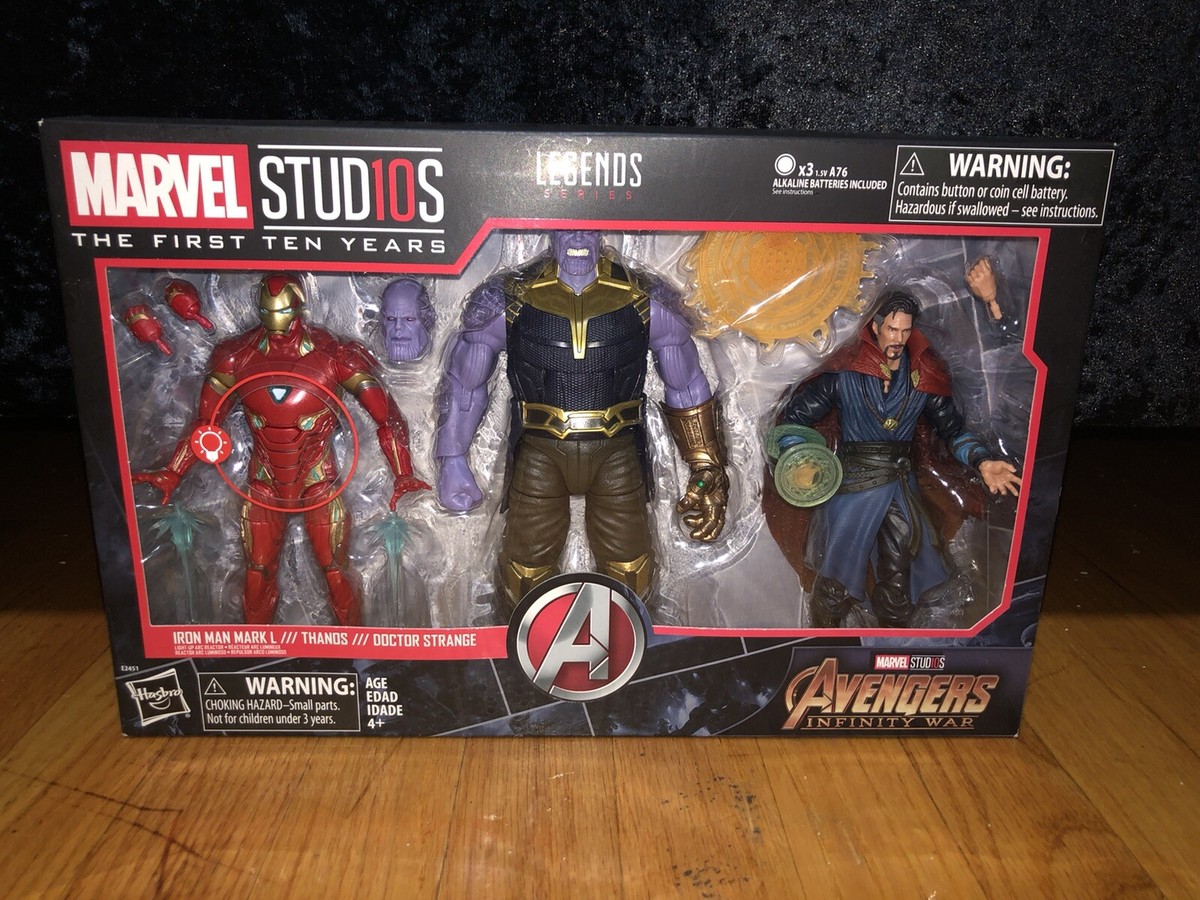 Marvel Legends Infinity War Iron Man Thanos Doctor Strange 3 Pack