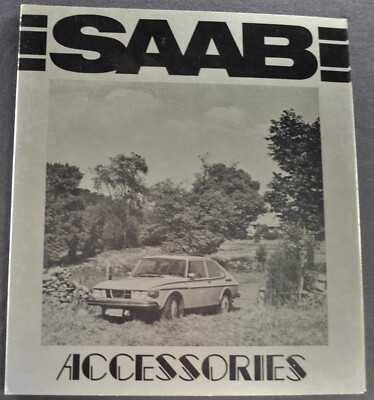 1975 Saab 99 Accessories Brochure Folder LE EMS Sedan Excellent Original 75