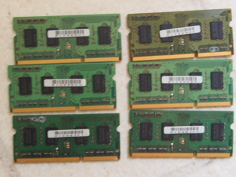 6GB (6x1GB) Samsung Planet First 1GB 1Rx8 PC3-8500S 7-10-ZZZ Used M471B2873FHS - Image 2 of 3