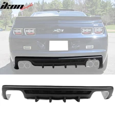 Fit 10-13 Camaro ZL1 Only Rear Bumper Lip Diffuser Ikon Style Shark Fins PP