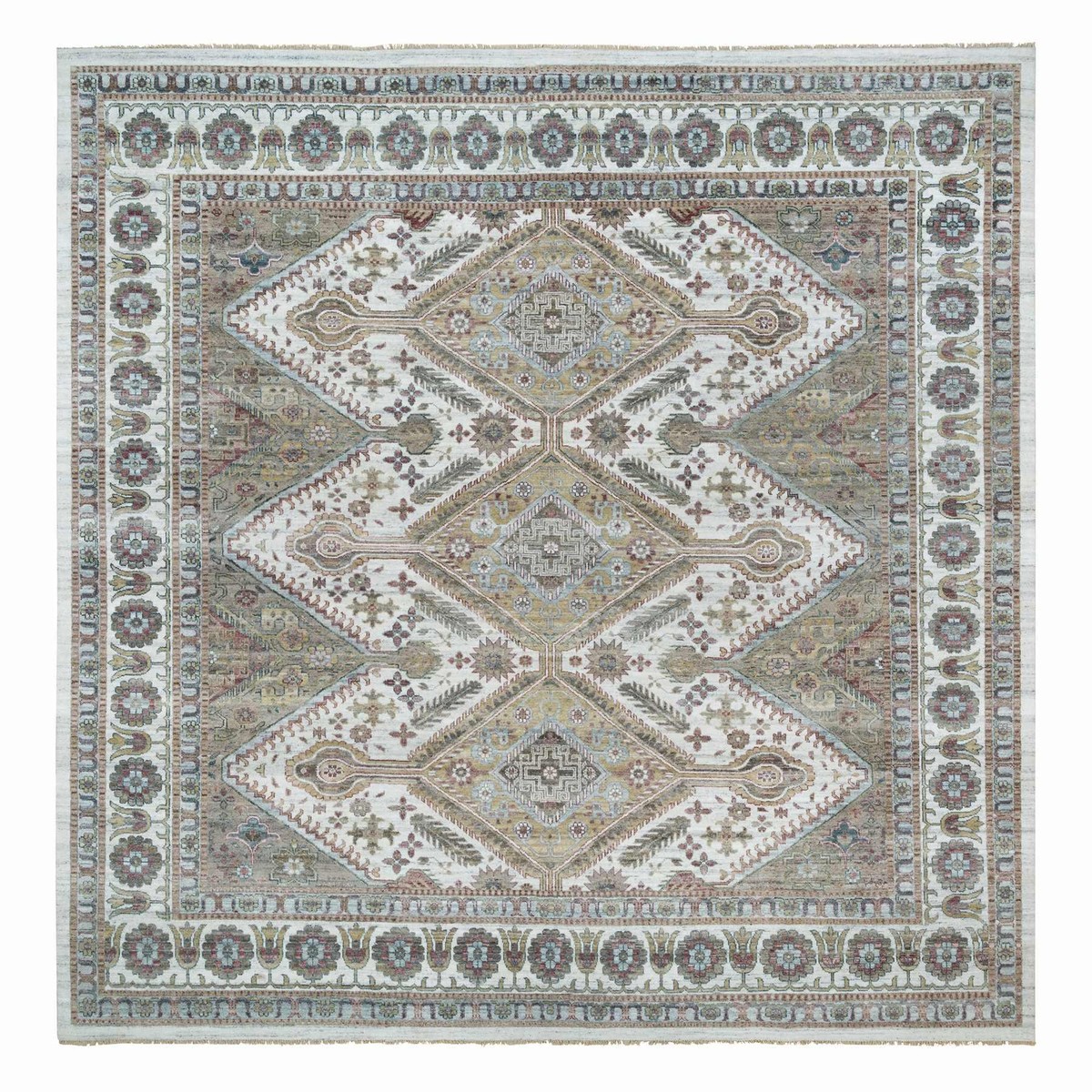 希少 MICHIGAN RUG CO 魚 総柄 S/M Scalloped Jute Rugs