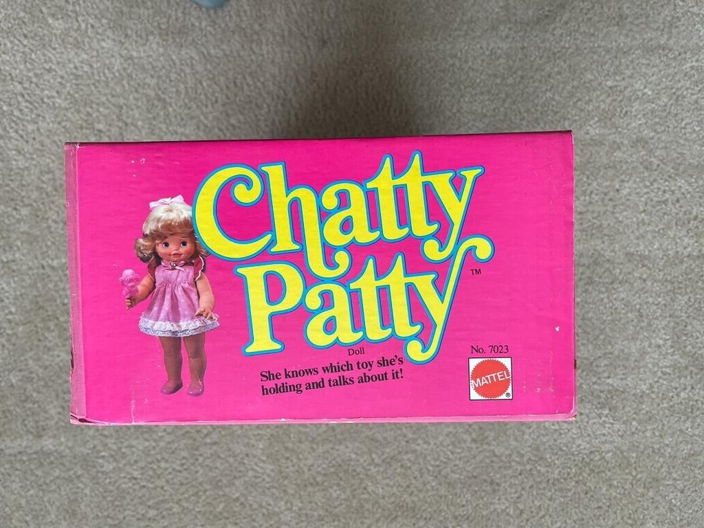 VINTAGE 1983 Mattel Chatty Patty Doll - 16 inches - #7023 - In