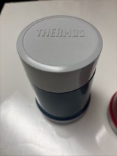 THERMOS Insulated Set Of 2 Blue  Pink Food JAR 10oz Hot/Cold