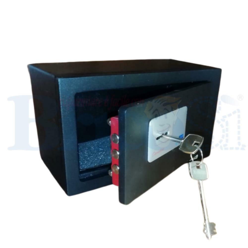 Cassaforte a Mobile con Chiave per Armadio Hotel Acciaio 7mm 23x13x11 cm
