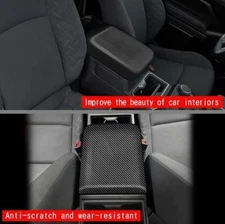 For Toyota Tacoma 2024-2025 Carbon ABS Central Console Armrest Box Cover Trim