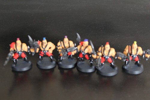 Lot of 6 Games Workshop: Necromunda - House Goliath Painted Plastic 1 st Ed