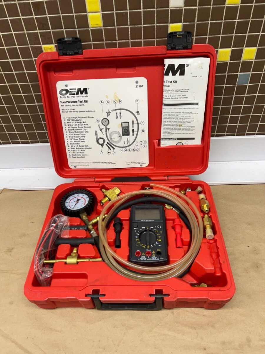 OEM TOOLS 27167 fuel pressure test kit (R7B010367) eBay