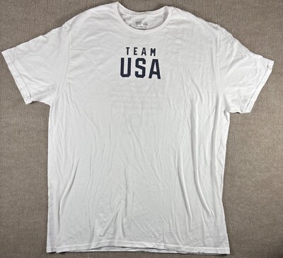 Looney Tunes Team USA Win The Gold Olympic T-shirt Men's Size XXL Bugs Bunny