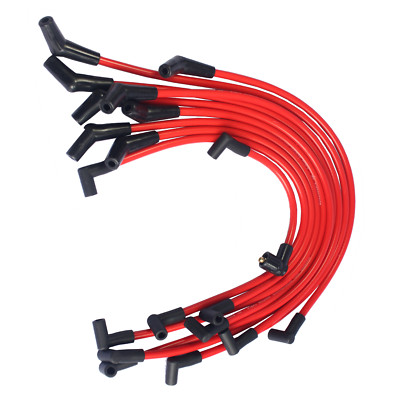 Racing Spark Plug Wire Set Kit 10.5 MM For Ford Mercury Lincoln 5.0L 5.8L Red