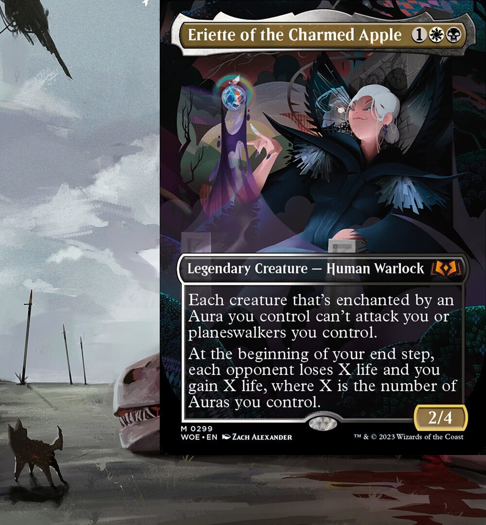 mtg lifegain cards Eriette of the Charmed Apple Commander Deck Ready-to-Play Auras Alt Become the creak under the floorboards with eerie mtg lifegain cards Rules Text: