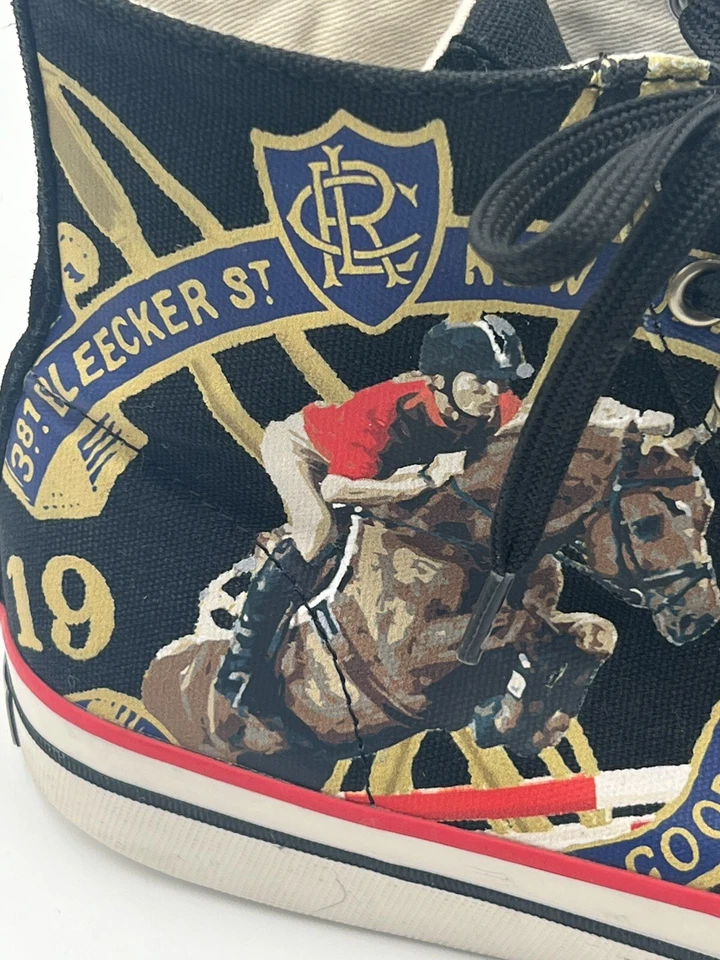 Zapatillas deportivas Polo Ralph Lauren Solomon Equestrian Bleecker para hombre talla 9D altas Foto 4 de 4