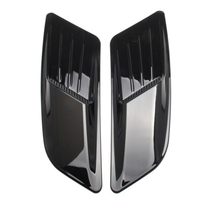 Car Hood Scoop Bonnet Vent Cover Decorative Air Flow Intake Trim Black Accessory