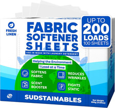 Fabric Softener Sheets for Washer &ndash; Eco-Friendly Laundry Softener Sheets for Was