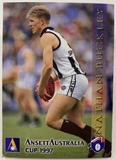 1997 Select Ansett Australia Cup 4/16 Nathan Buckley AFL Card